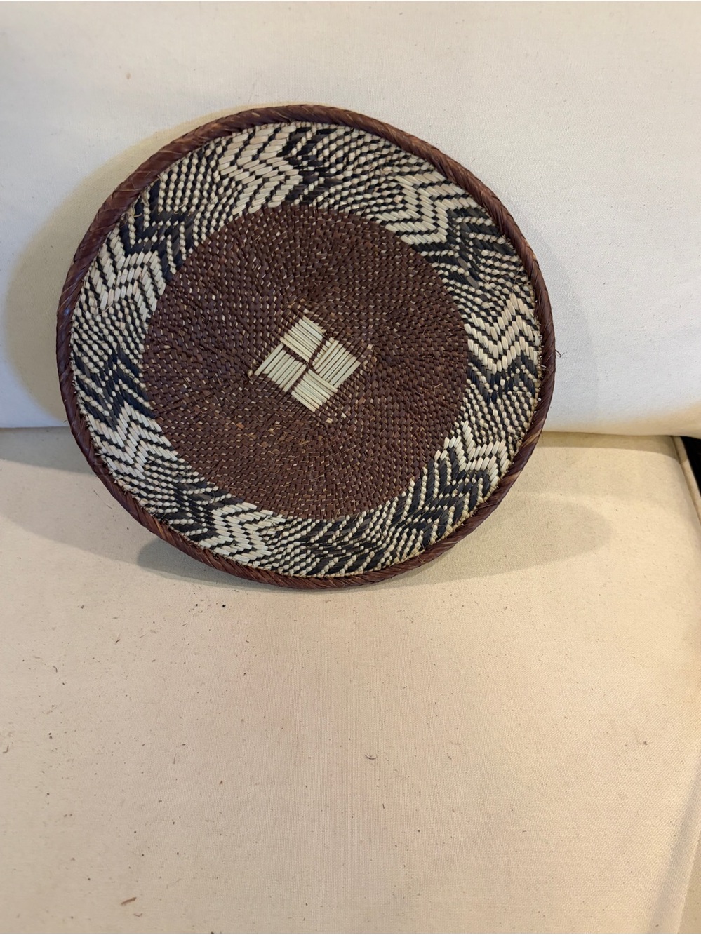 One of a Kind! NEW Woven Basket. Made by Binga people of Zambia Zimbabwe Africa